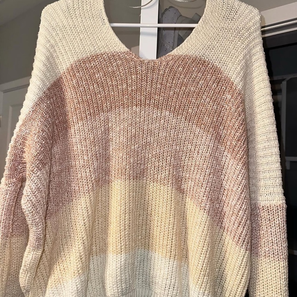 Peach/Pink Knit Sweater